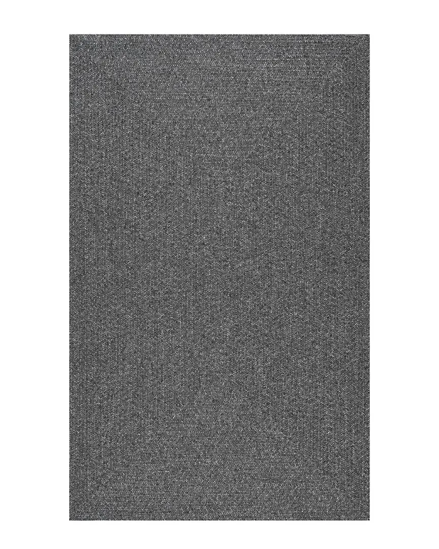 Lefebvre Braided Indoor/Outdoor Rug - Charcoal, Polypropylene