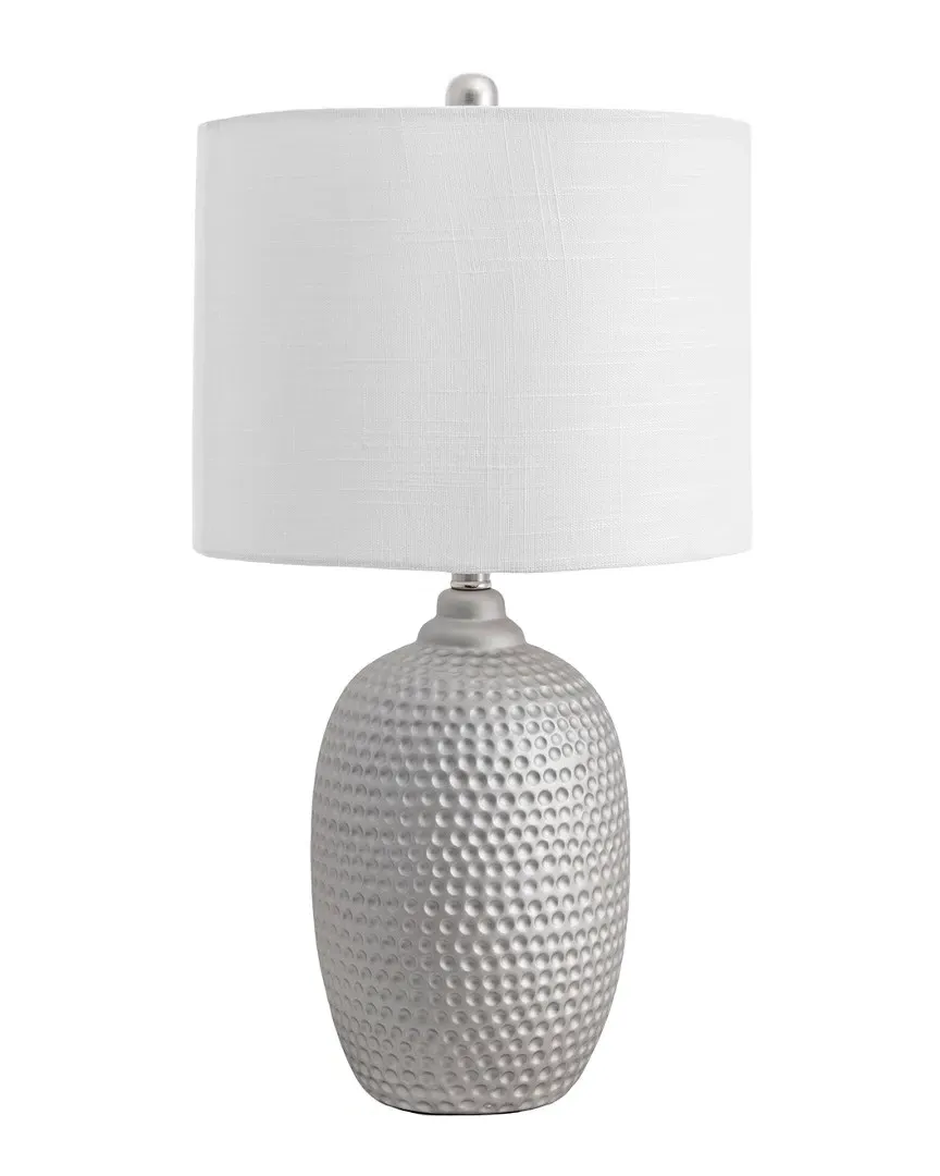 Maia Stippled Metal Table Lamp - Gray image