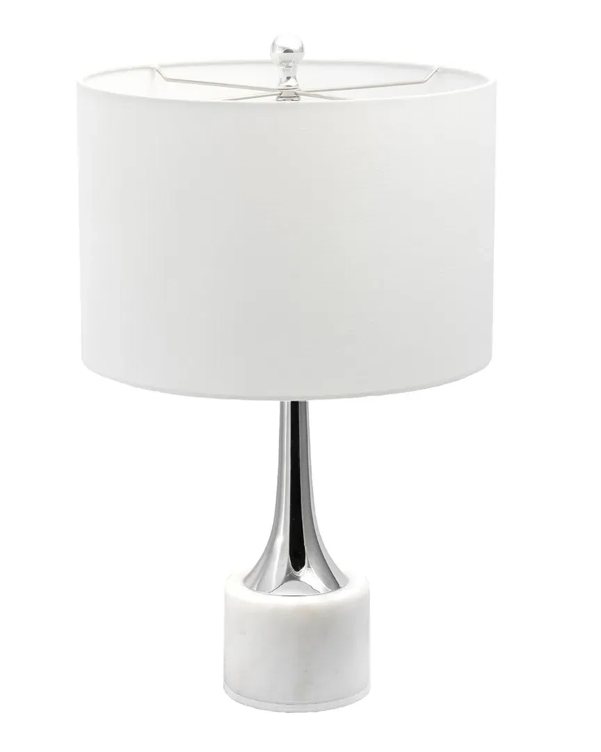 Monty 26in Metal Table Lamp - White image