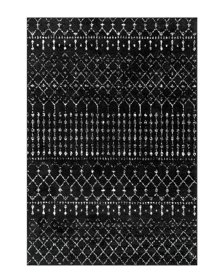 Moroccan Blythe Rug - Black, Polypropylene image