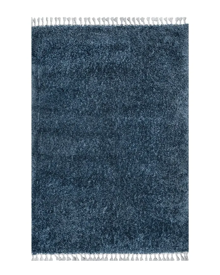 Neva Plush Shag Rug - Blue, Polypropylene image