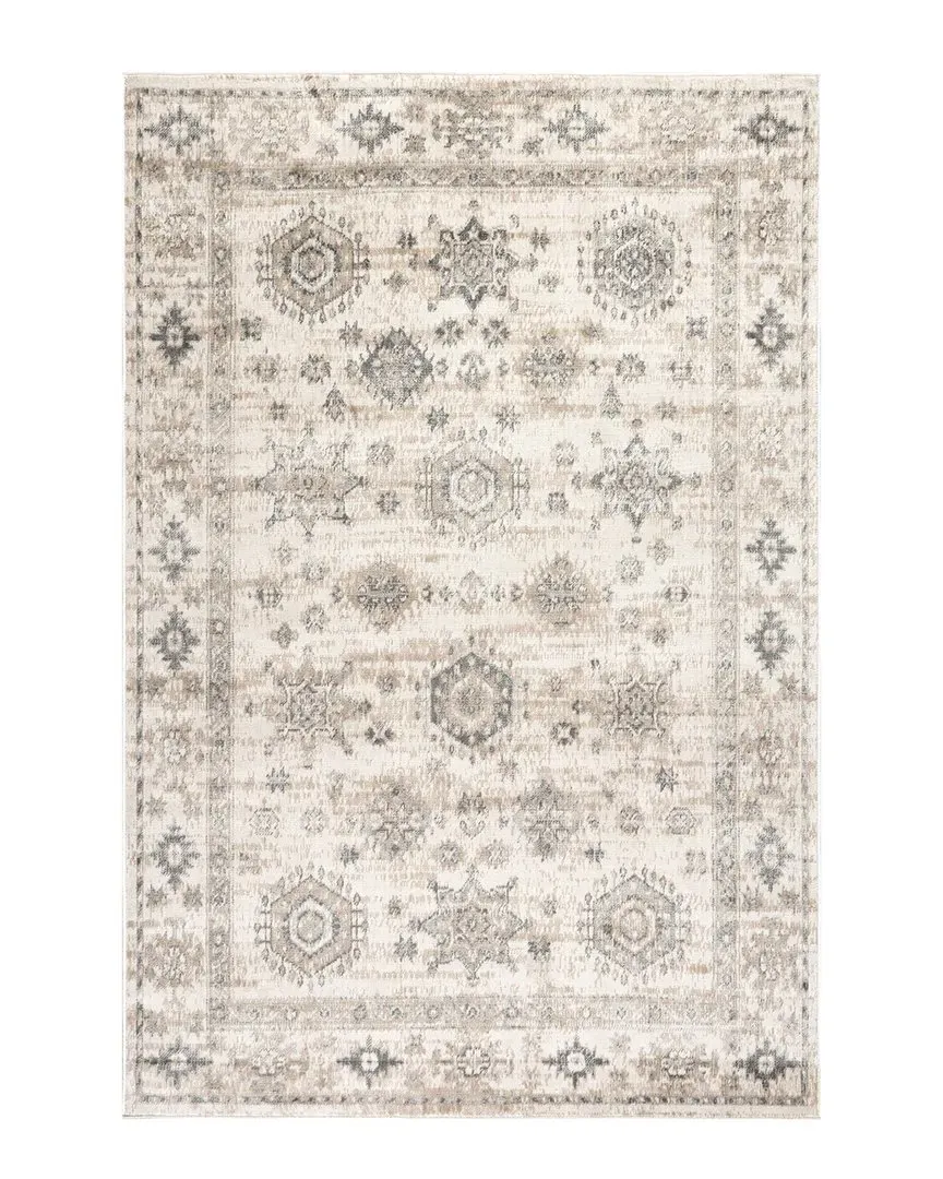Nissa Medallion Rug - Grey, Polypropylene