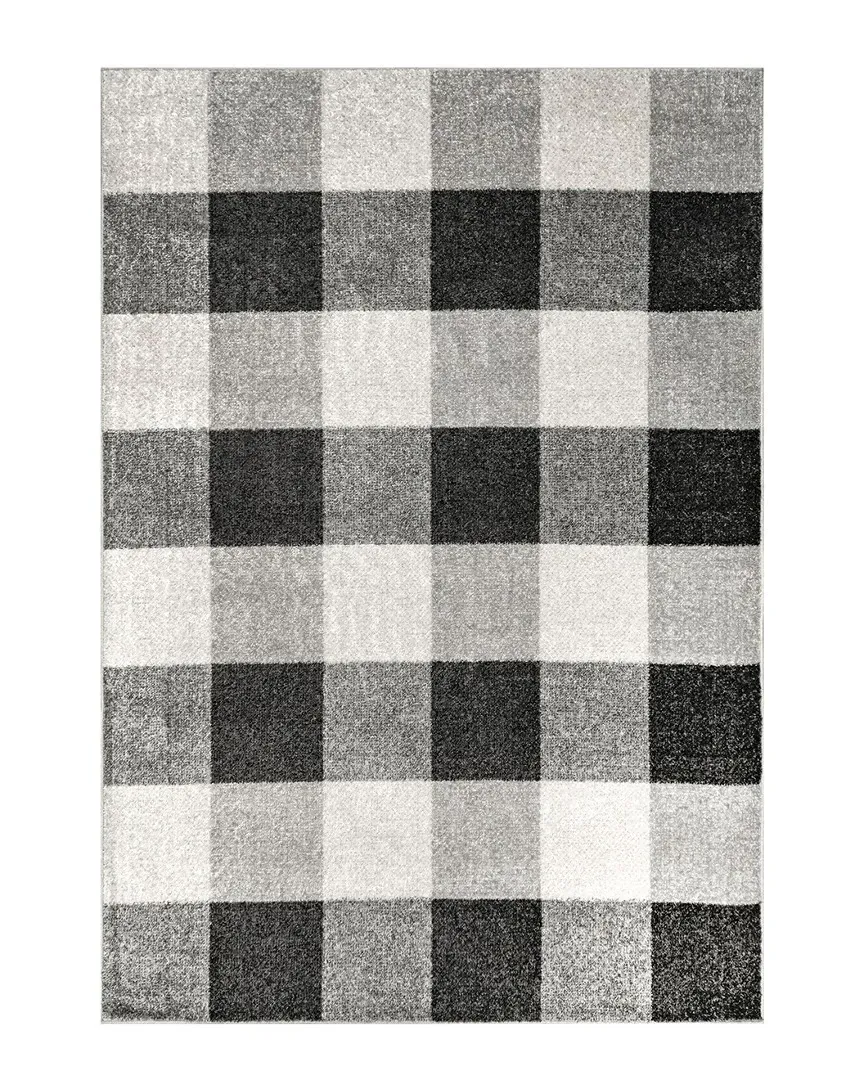 nuLOOM Aisha Buffalo Plaid Rug - Grey, Polypropylene image