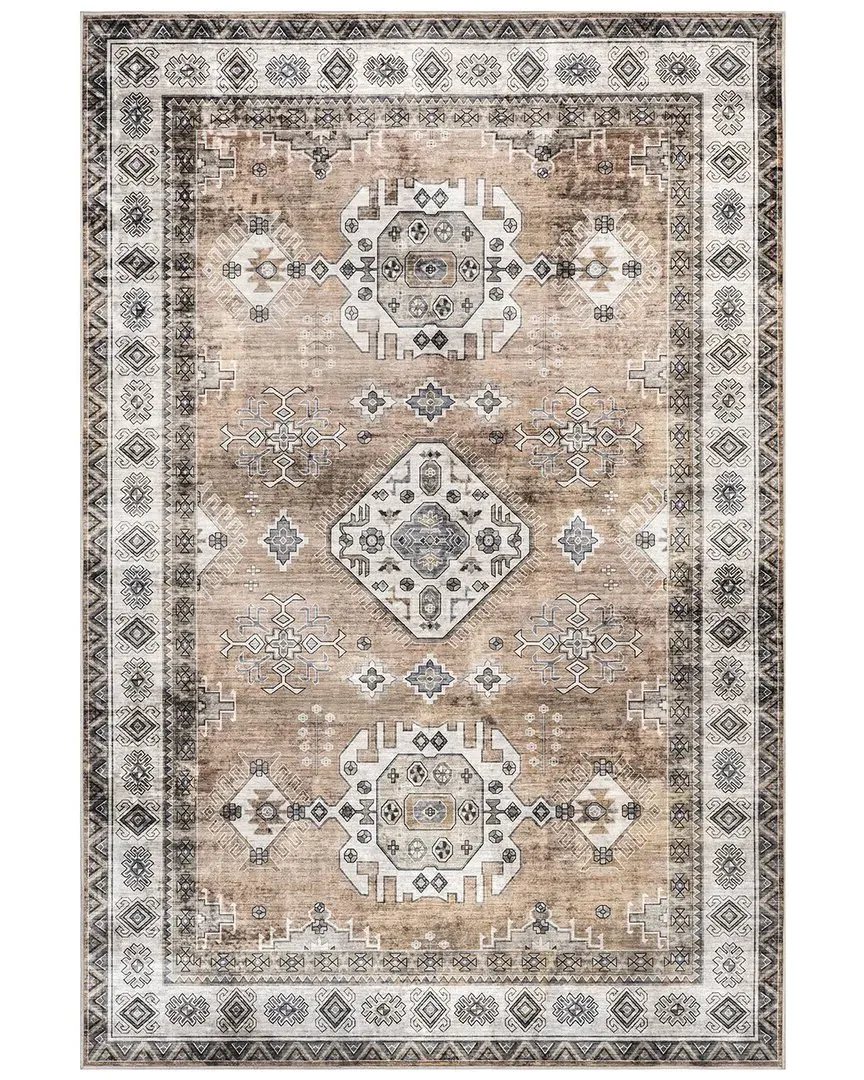 nuLOOM Evelina Traditional Area Rug - Rust, Polyester image