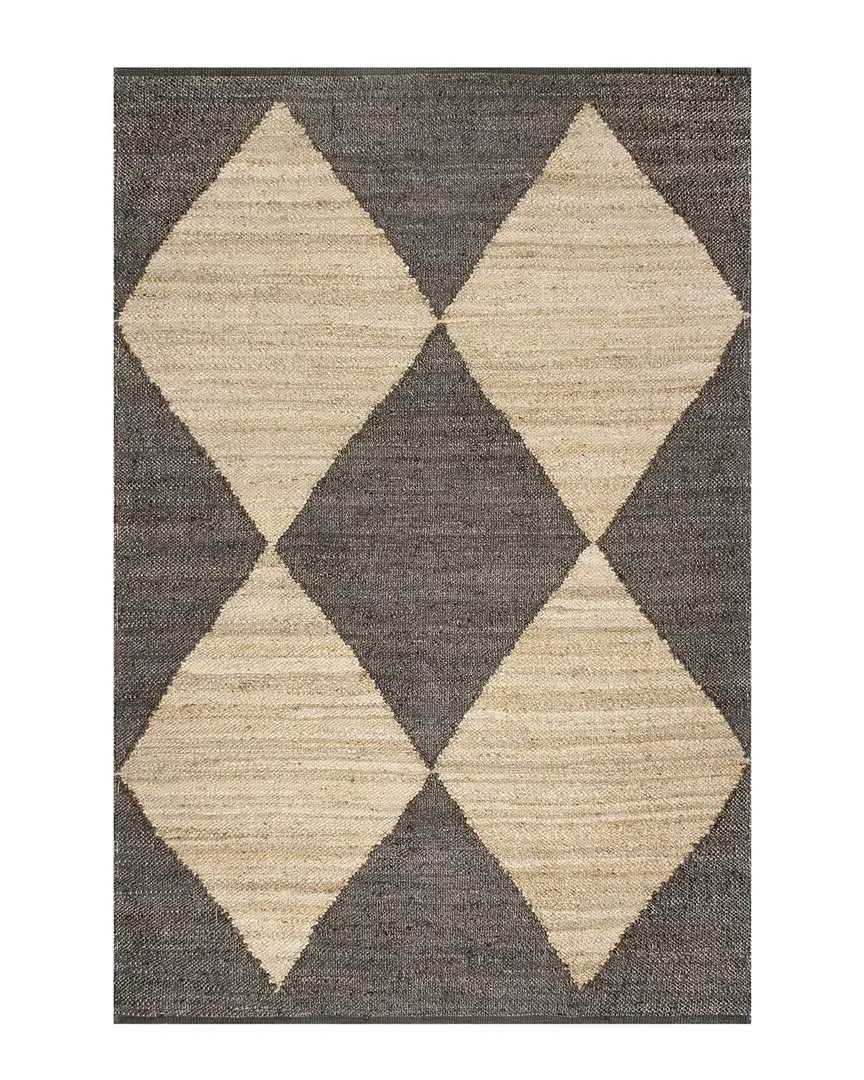 Pandora Diamond Jute Rug - Black image