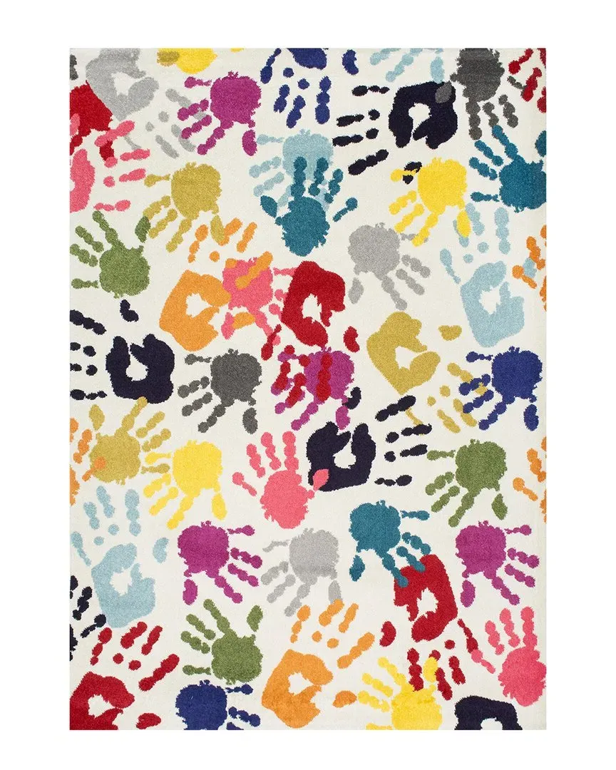 Pinkie Handprint Rug - Multi, Polypropylene image