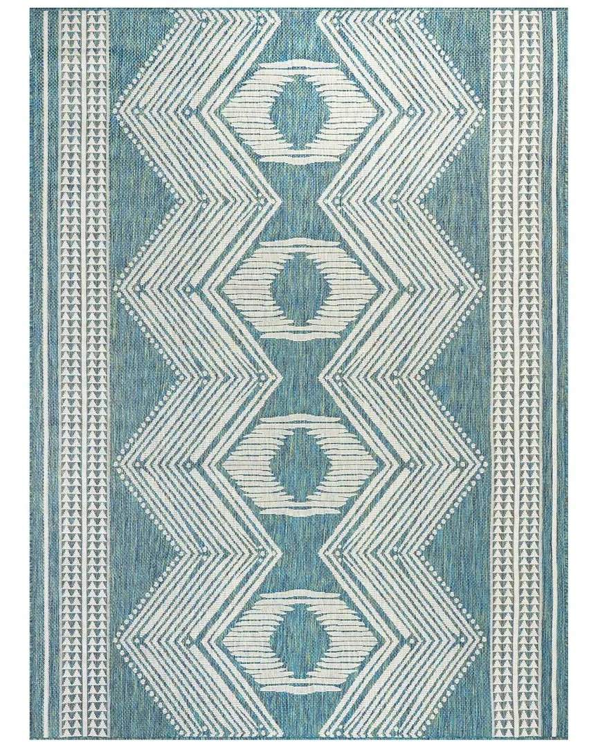 Ranya Tribal Indoor/Outdoor Area Rug - Black