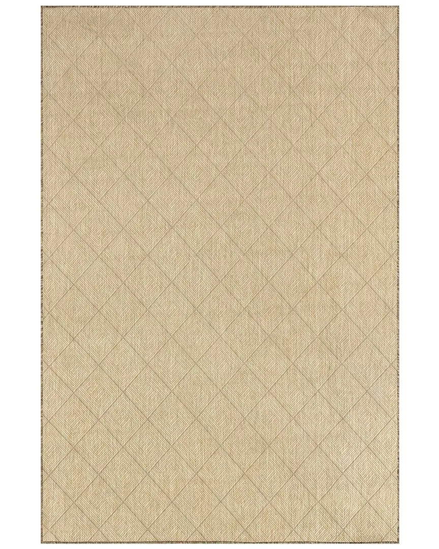 Ray Diamond Indoor/Outdoor Area Rug - Natural