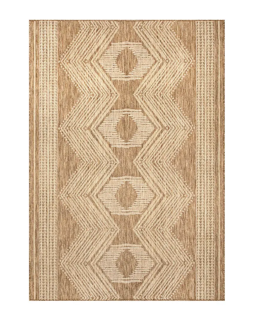 Tuca Flatweave Indoor/Outdoor Rug - Brown, Polypropylene image