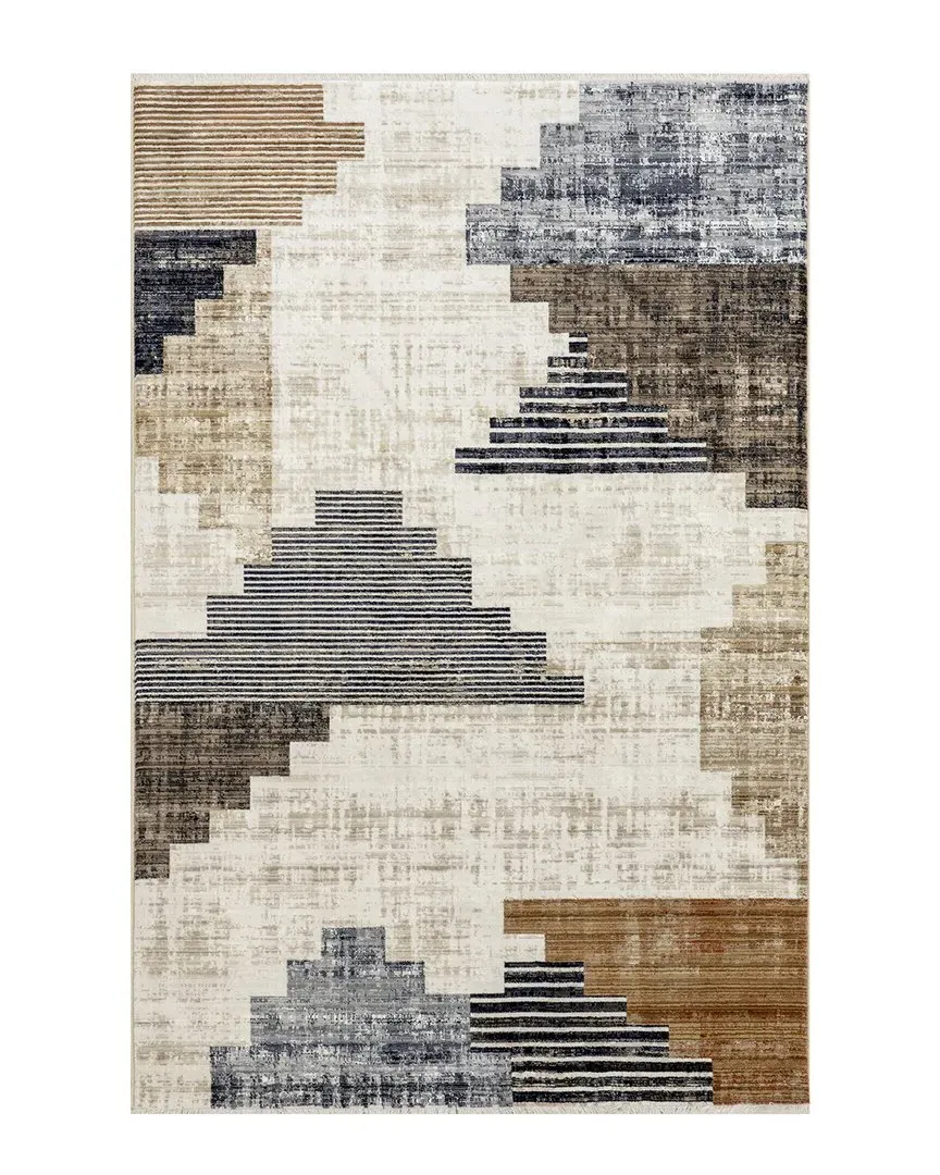 Vanita Southwestern Fringe Area Rug - Navy image