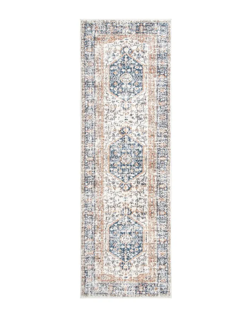 Vintage Jacquie Floral Rug - Blue, Polypropylene image