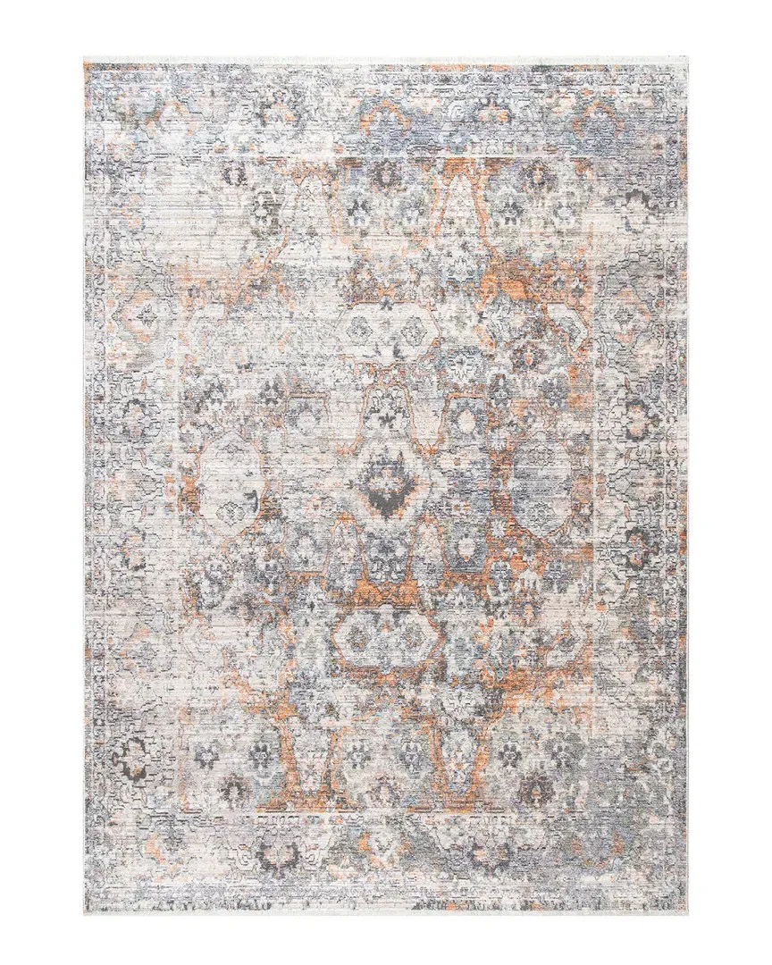 Vintage Julia Persian Fringe Rug - Orange