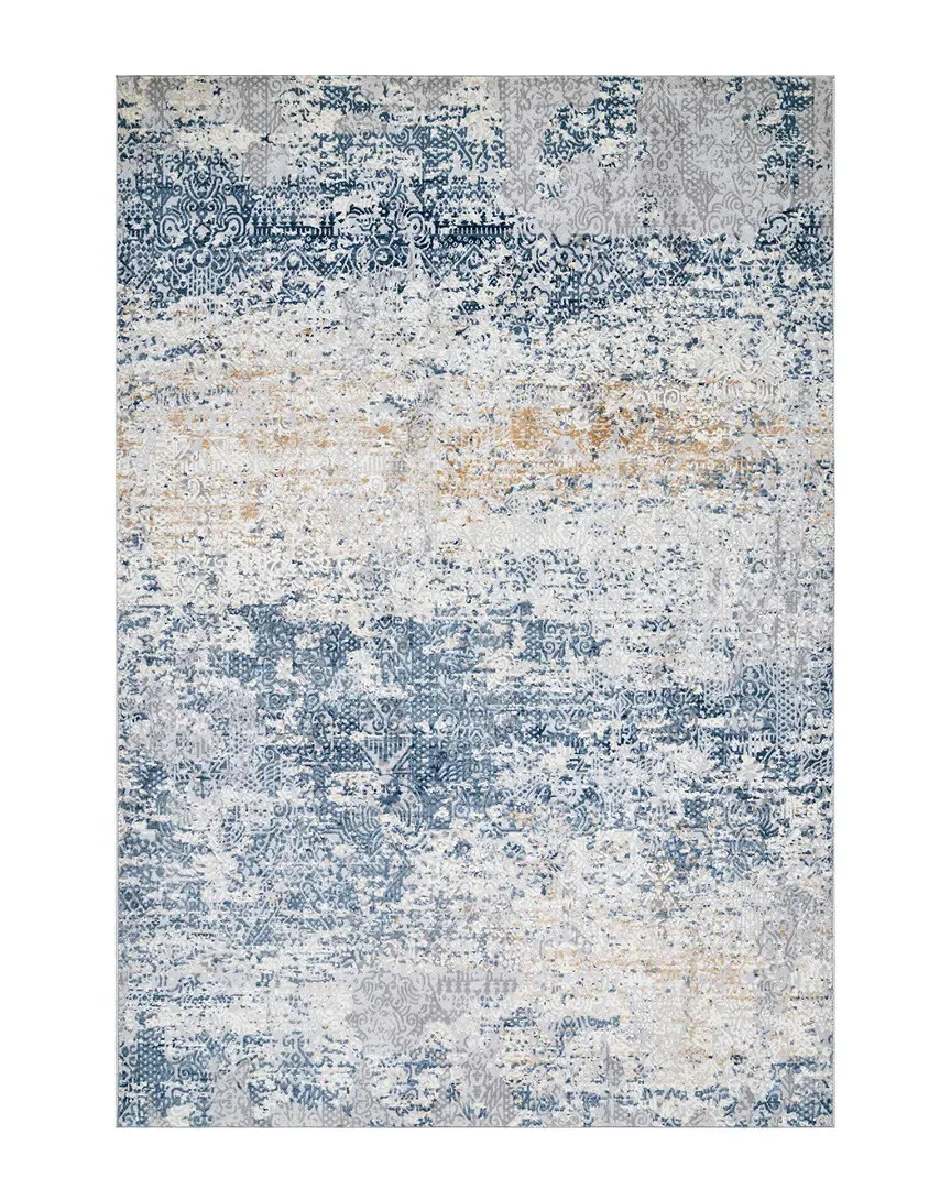 Wilde Tribal Distressed Rug - Blue, Polypropylene
