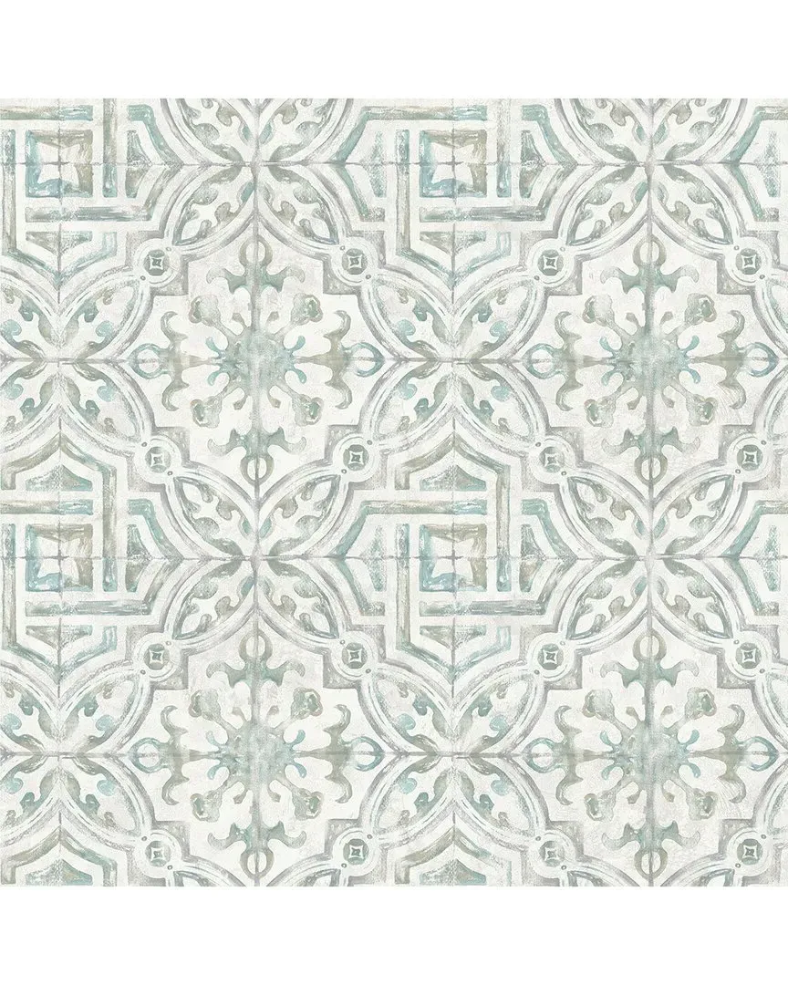 Teal Landondale Peel & Stick Wallpaper - Teal, Vinyl image