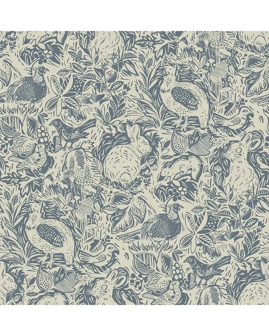 Terrene Peel & Stick Wallpaper - Blue, Vinyl image