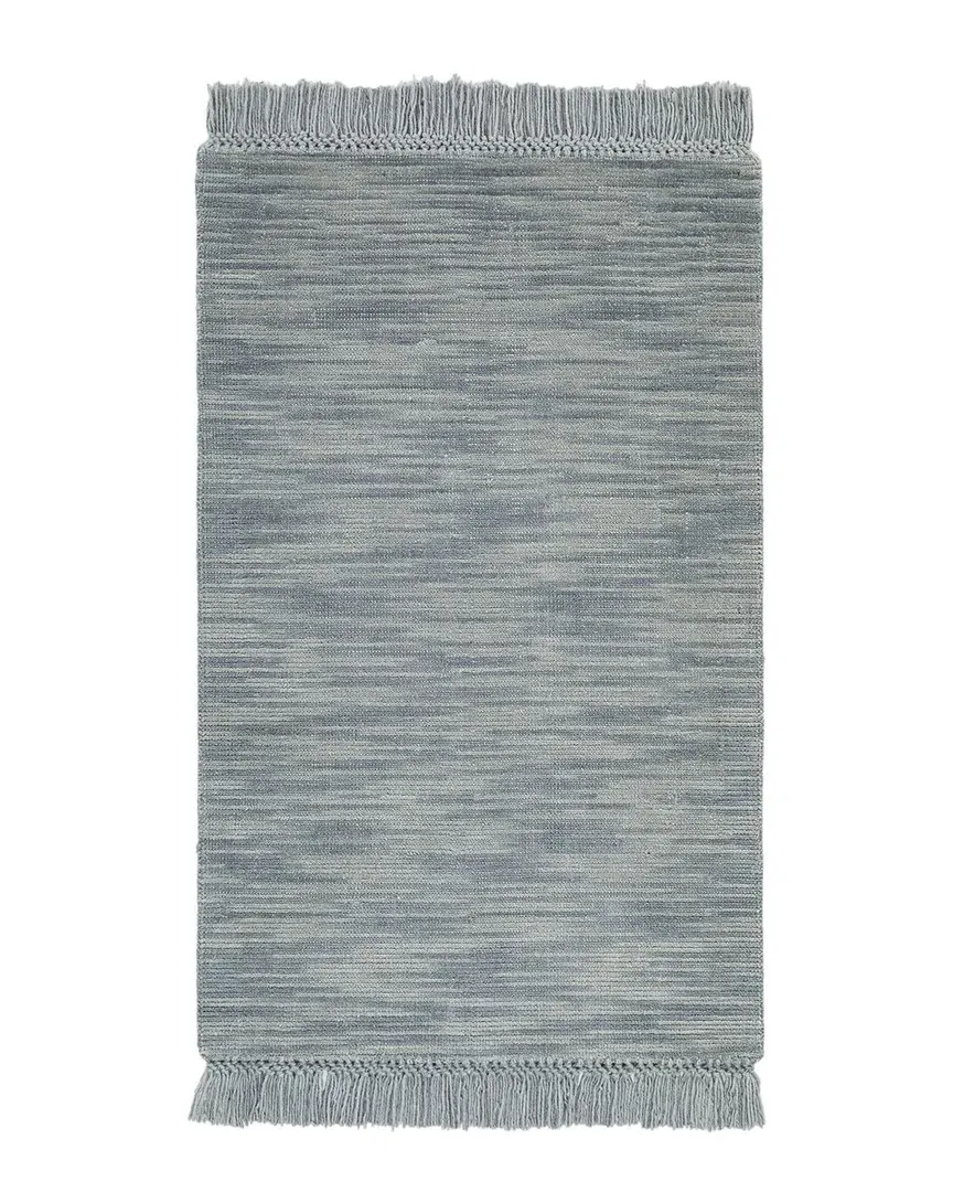 Eva Hand Loomed Area Rug - Grey, Wool