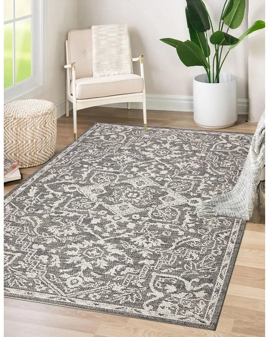 Flatweave Resort Rug - Grey, Polypropylene