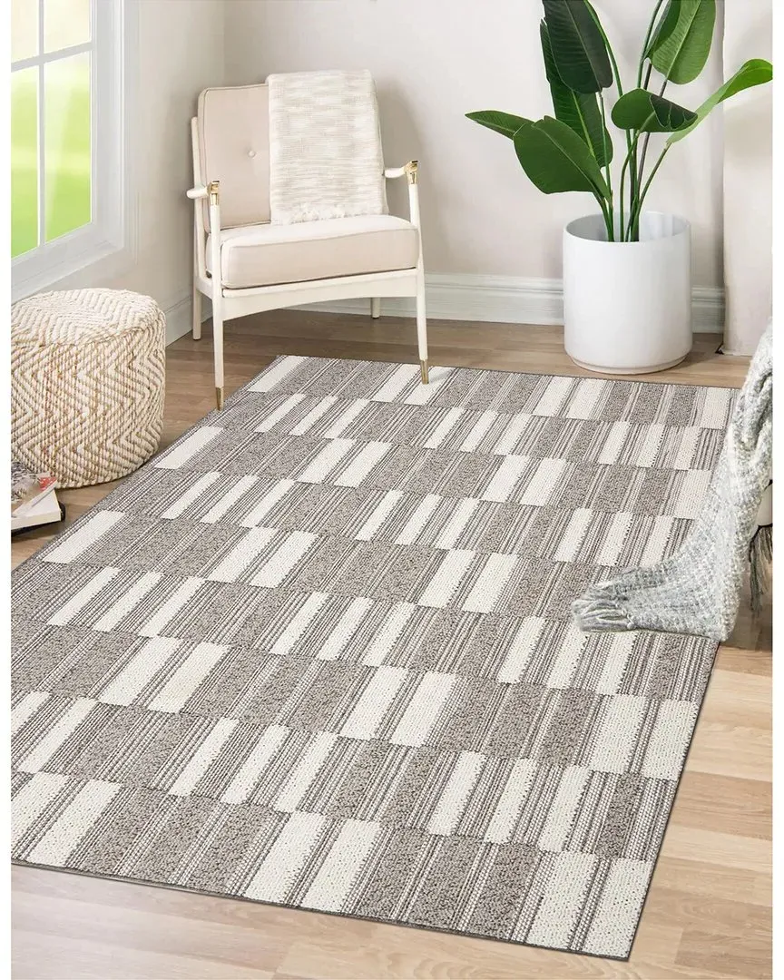 Flatweave Resort Rug - Grey, Polypropylene
