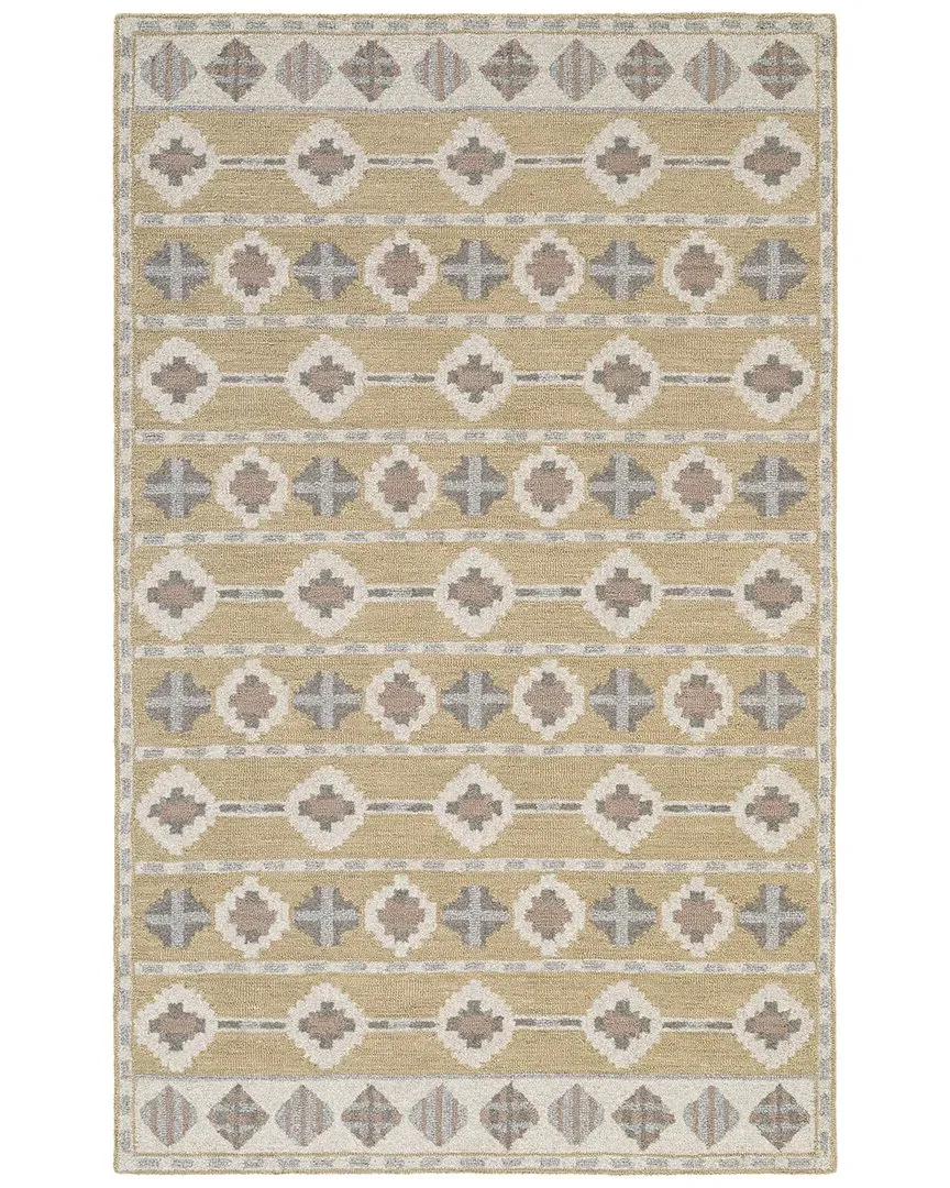 Freya Hand Tufted Rug - Gold, Wool