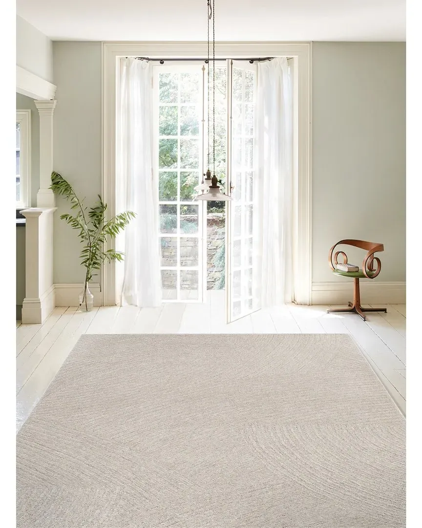 Hand Loomed Jaipur Area Rug - Natural, Wool