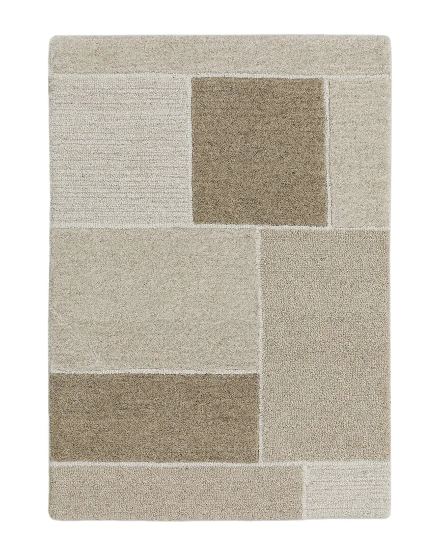 Hand Tufted Mid-Century Wool Rug - Natural image