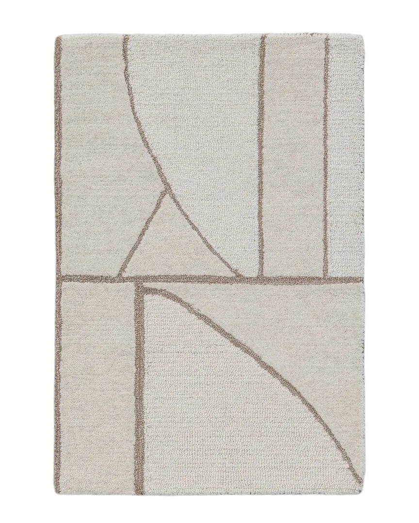 Hand Tufted Mid-Century Wool Rug - Neutral