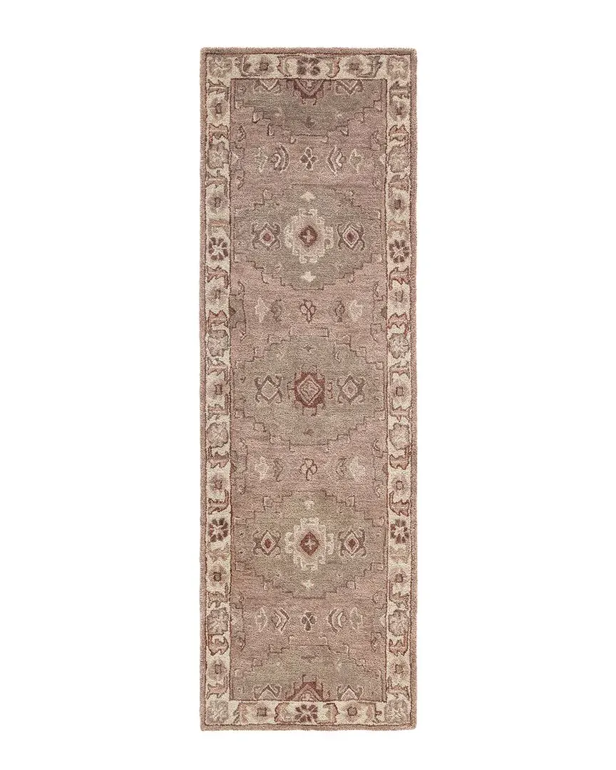 Hand Tufted Wool Rug - Rust