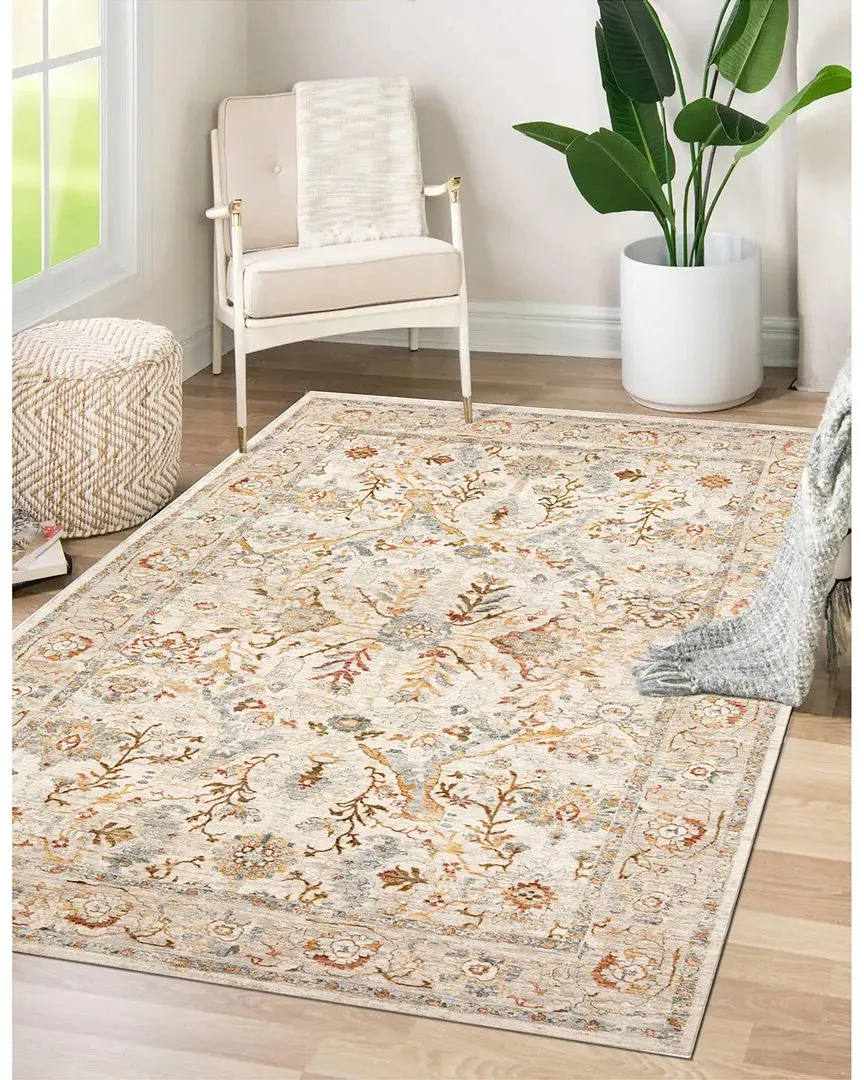 Impressions Kashan Power Loomed Area Rug - Multi, Polyester