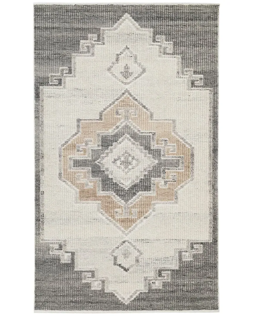 Leah Hand Woven Wool Rug - Grey