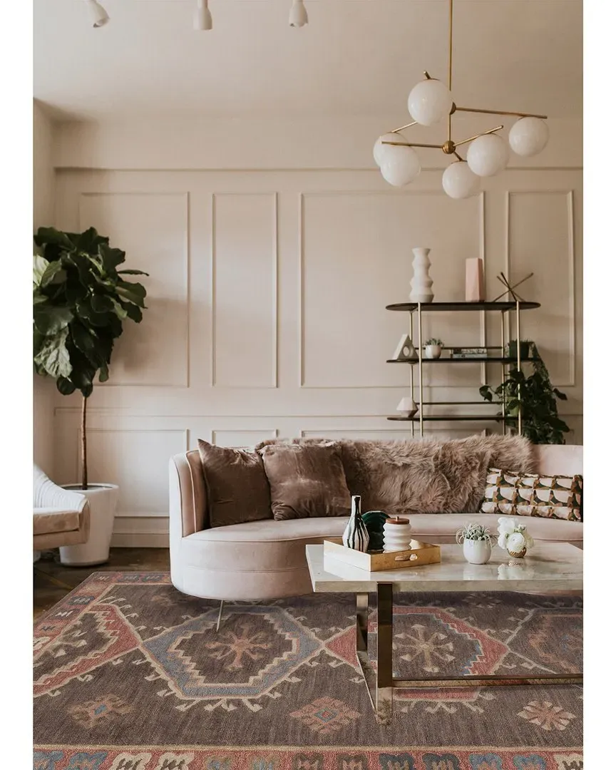 Noble Hand Tufted Wool Rug - Brown