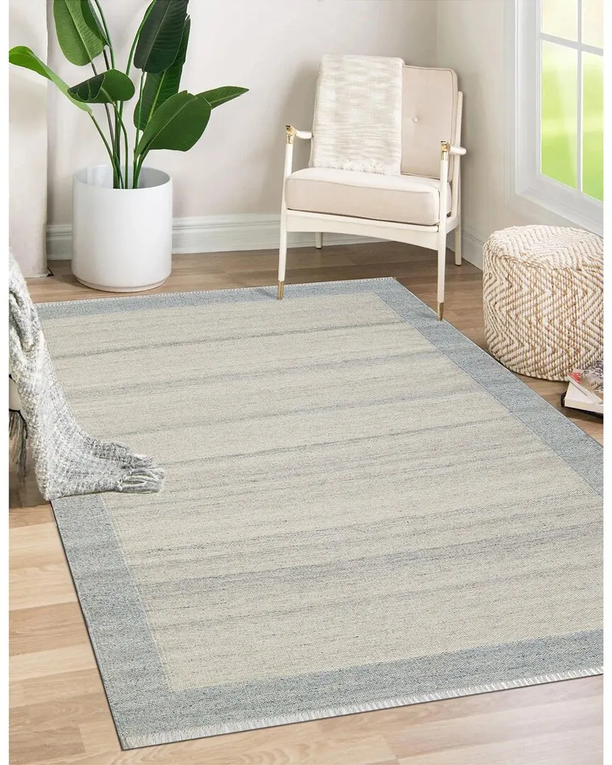 Nu Maison Flatweave Wool Rug - Blue image
