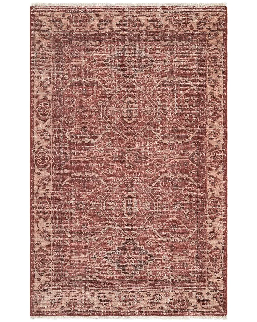 Palace Hand Knotted Wool Rug - Red