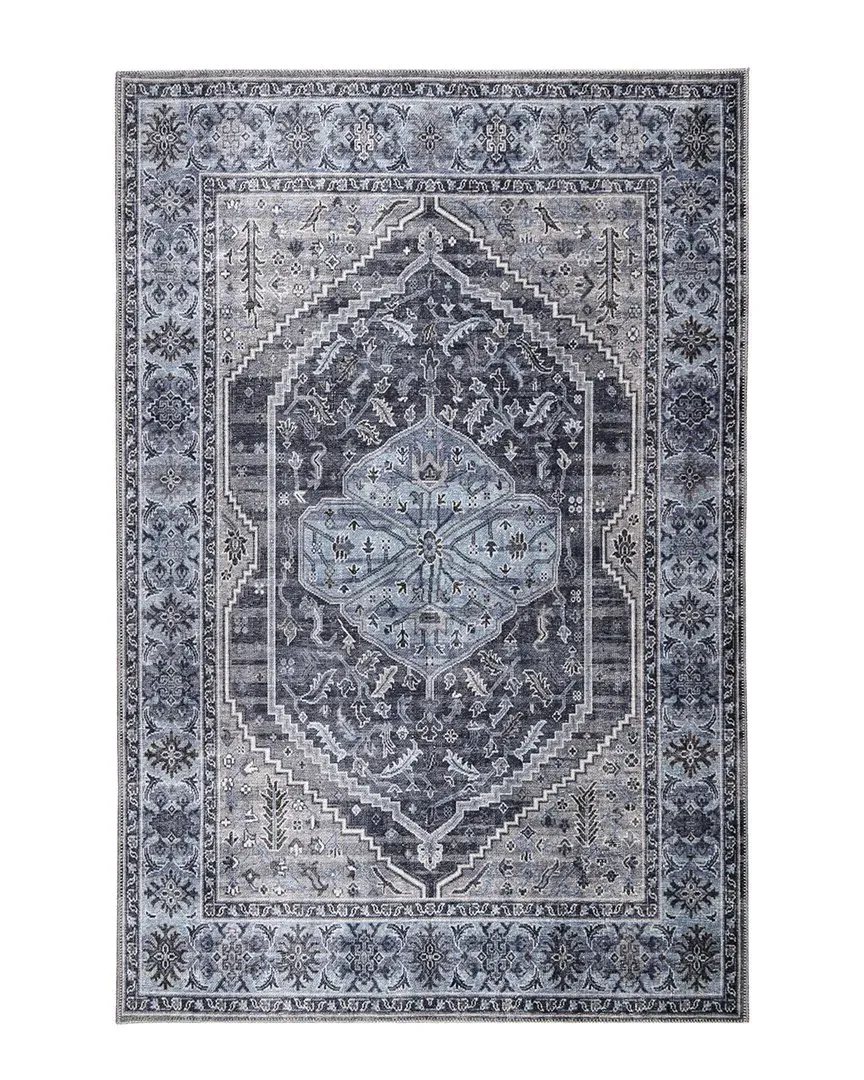 Power Loomed Bergen Rug - Blue, Polyester