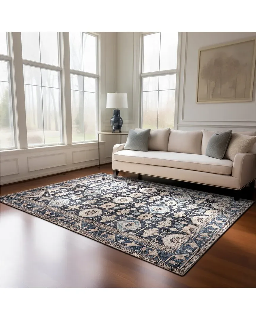 Power Loomed Bergen Rug - Blue, Polyester