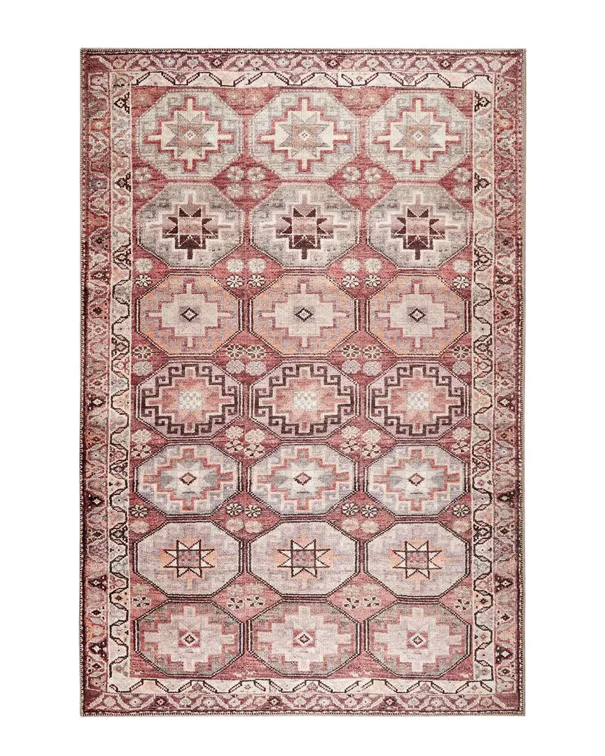 Power Loomed Bergen Rug - Red, Polyester