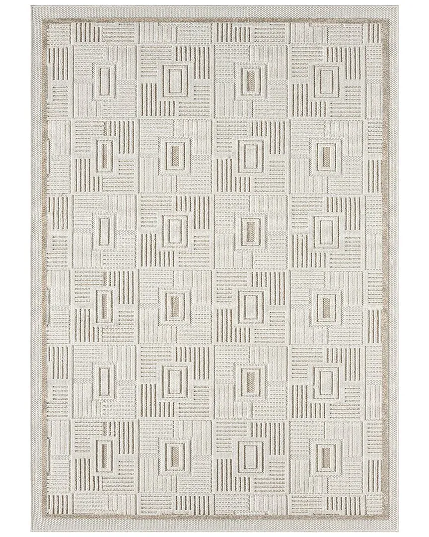 Power Loomed Nimes Area Rug - Beige, Polypropylene