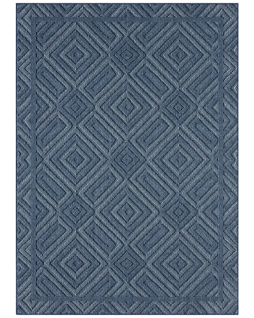 Power Loomed Nimes Area Rug - Blue, Polypropylene
