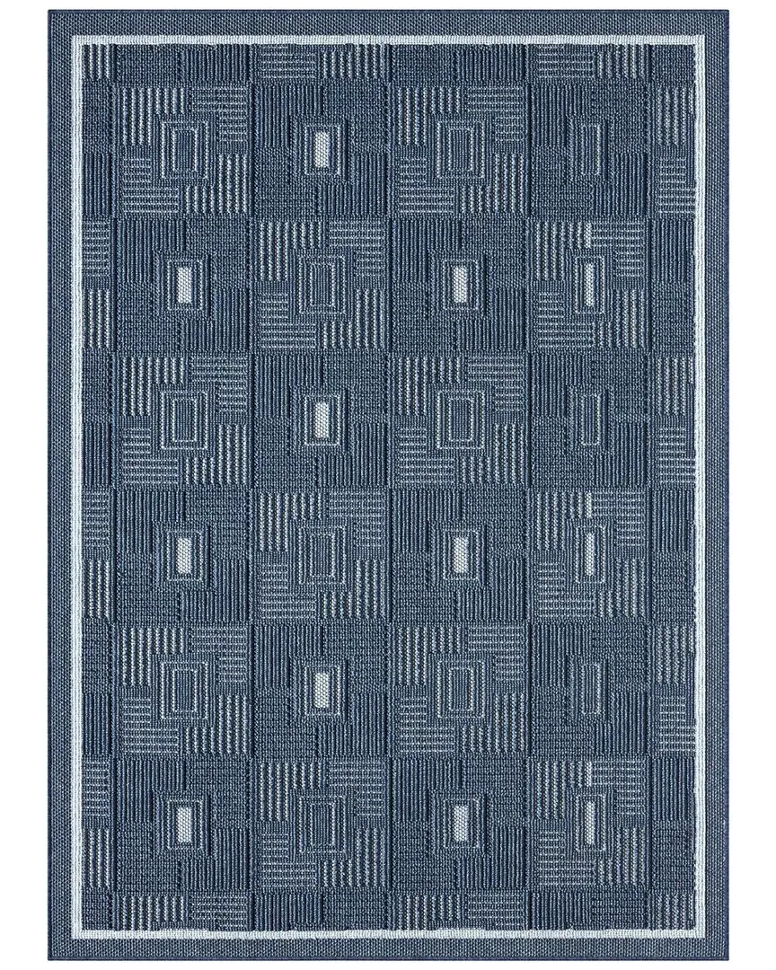 Power Loomed Nimes Area Rug - Blue, Polypropylene