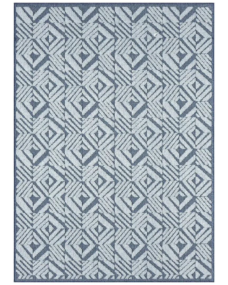 Power Loomed Nimes Area Rug - Blue, Polypropylene