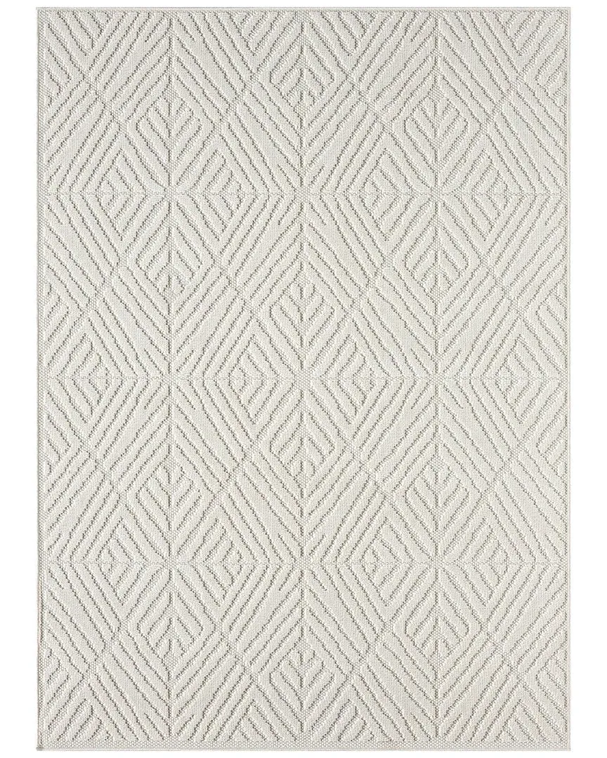 Power Loomed Nimes Area Rug - White, Polypropylene