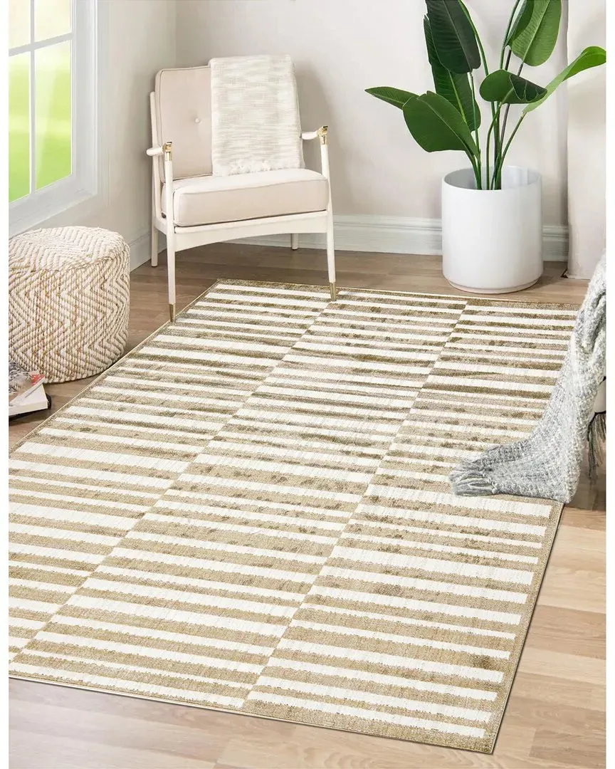 Power Loomed Sahara Rug - Green, Polypropylene