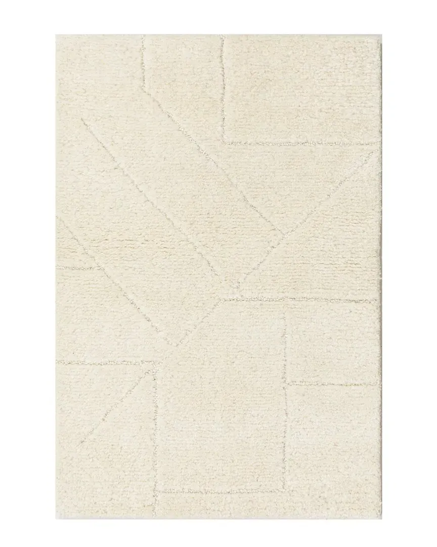Quartz Hand Tufted Wool Rug - White