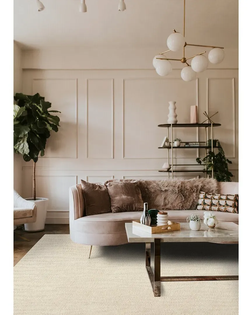 Shadows Hand Tufted Wool Rug - Ivory