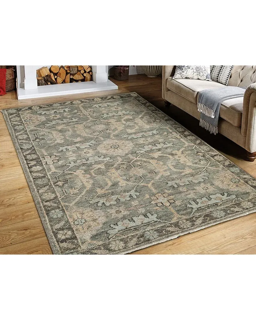 Shirin Hand Knotted Wool Rug - Grey