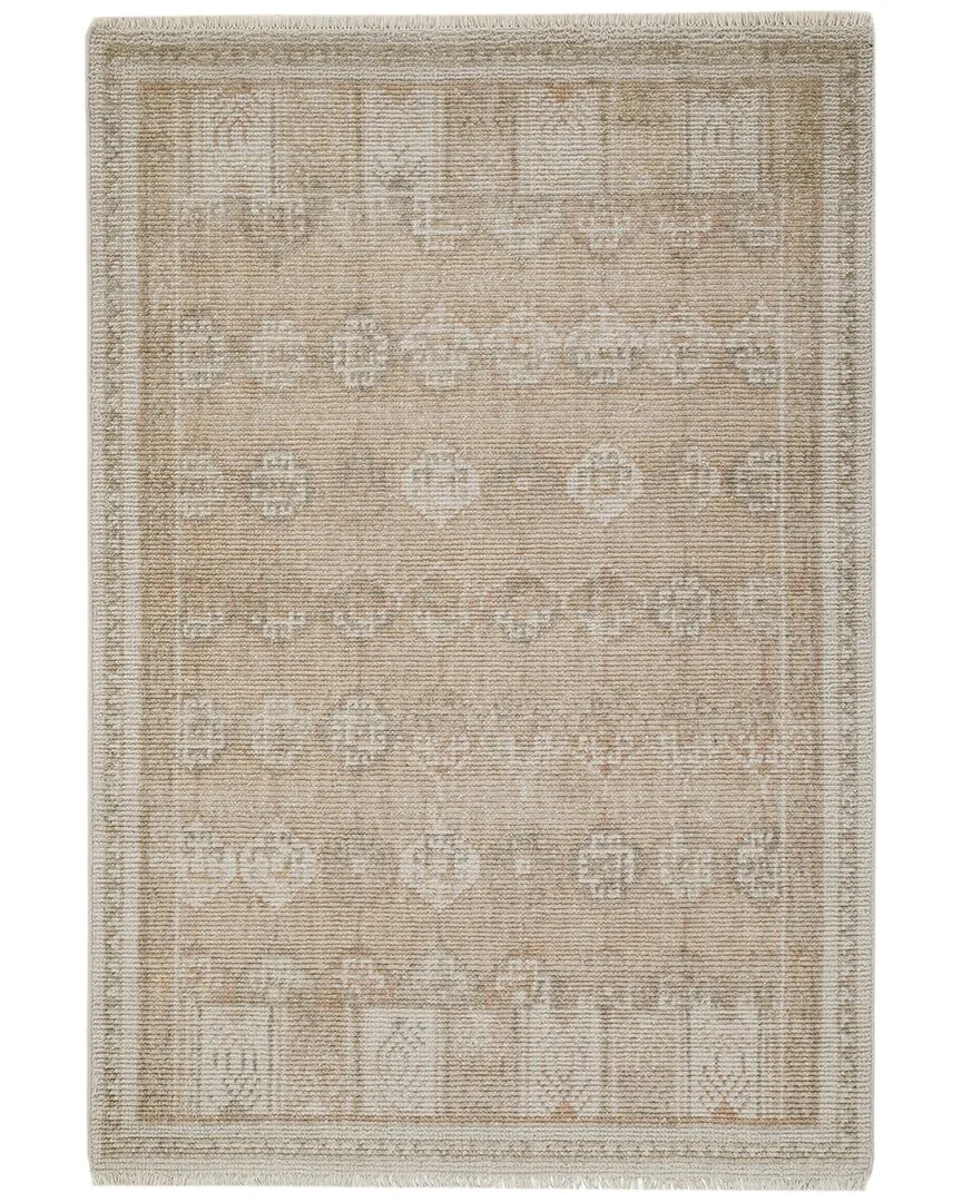 Sienna Hand Knotted Rug - Neutral, Wool