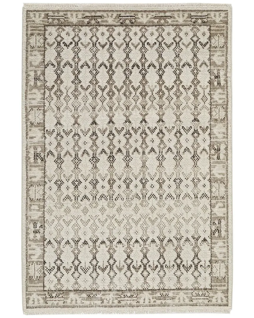 Sienna Hand Knotted Rug - Neutral, Wool