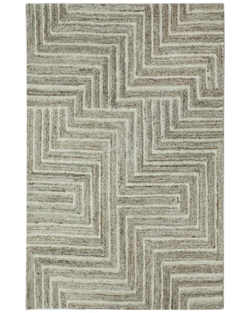 Table Tufted Dunes Wool Rug - Natural