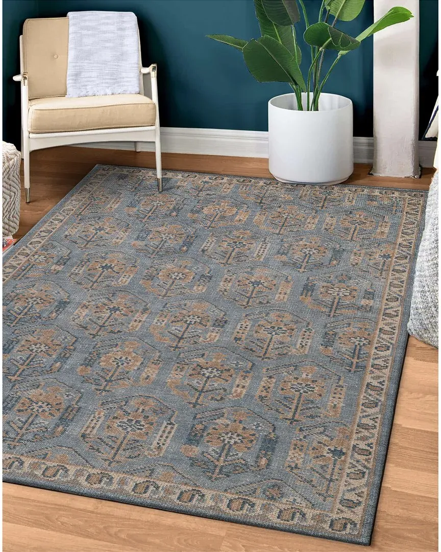 Tuscany Hand Knotted Wool Rug - Blue