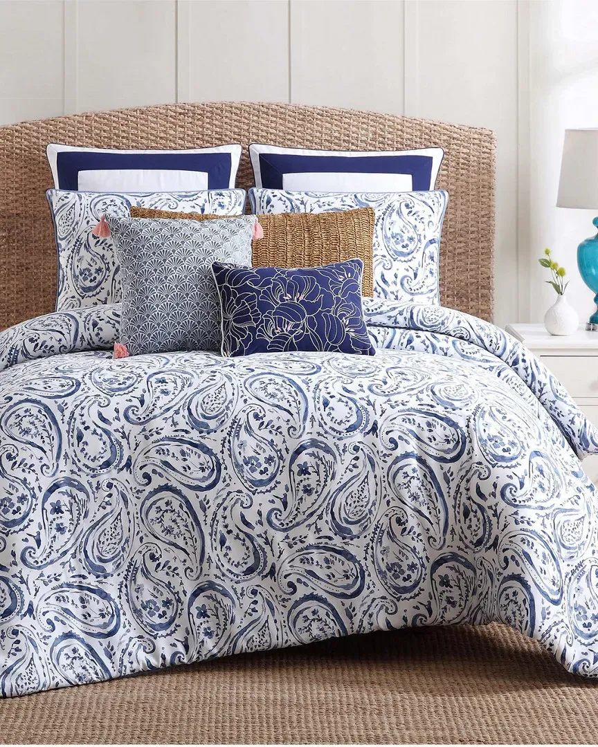 Indienne Paisley Comforter Set - Navy, Cotton image