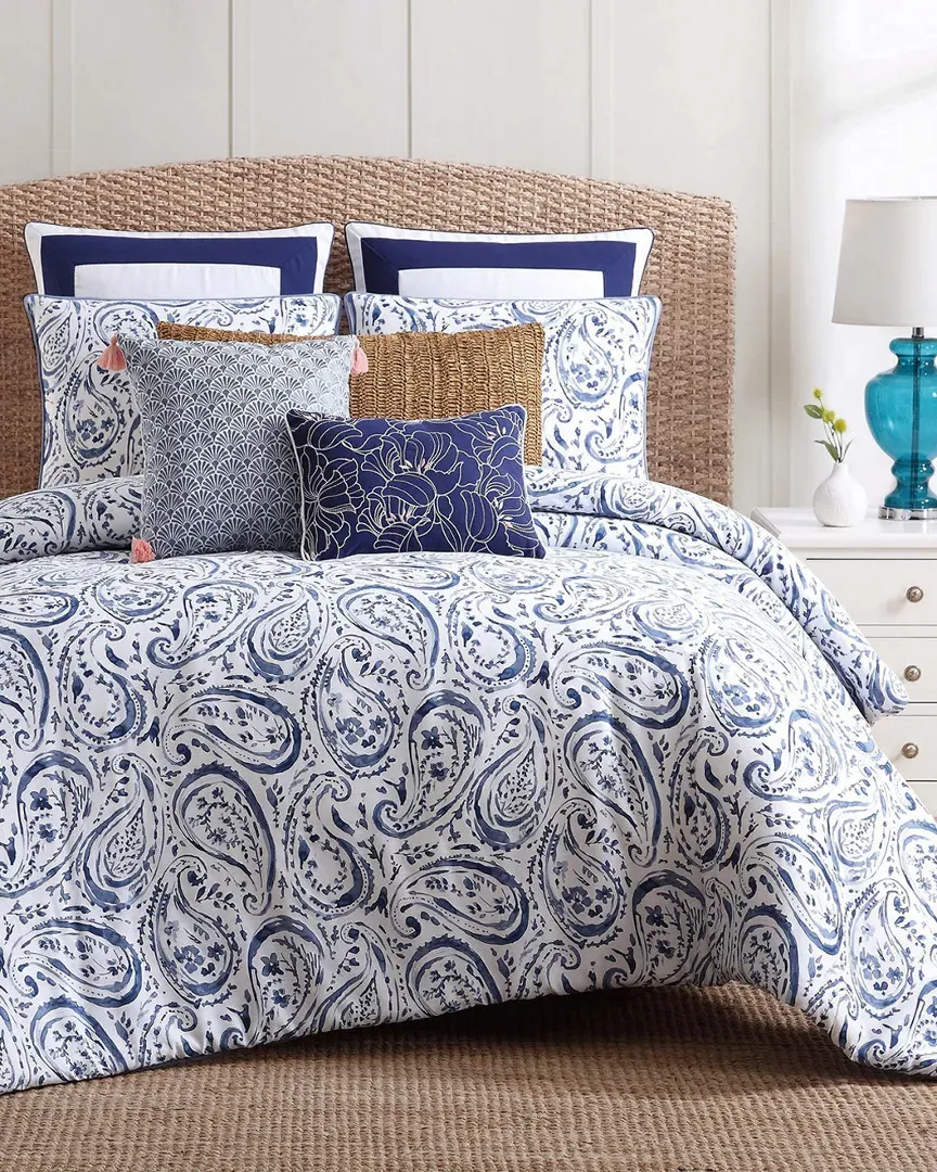 Indienne Paisley King Duvet Set - Navy, Cotton image
